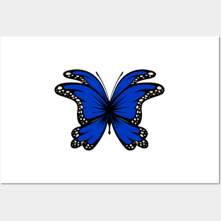 blue Butterfly Posters and Art